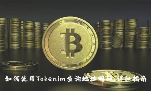 如何使用Tokenim查询地址明细：详细指南