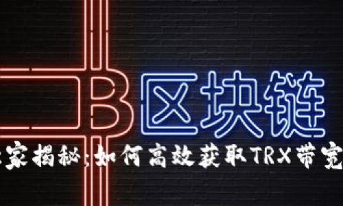 专家独家揭秘：如何高效获取TRX带宽的秘诀